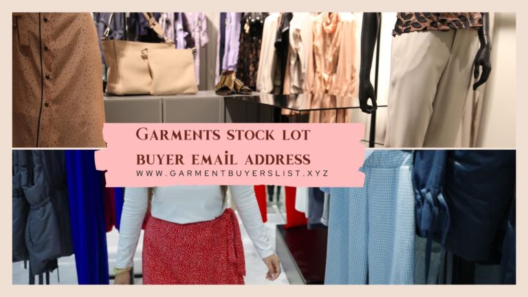 garments buyer email address