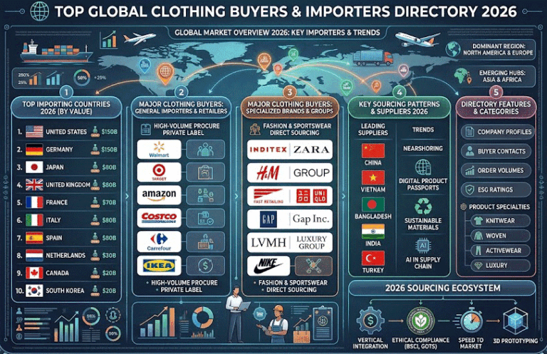 Top Global Clothing Buyers & Importers Directory 2026