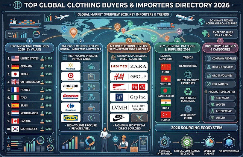 Top Global Clothing Buyers & Importers Directory 2026